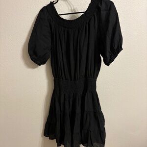 Black dress romper
